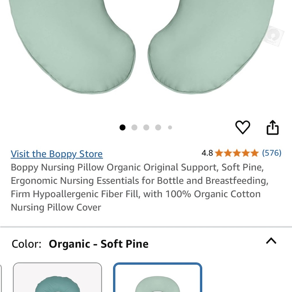 Boppy Nursing Pillow Cover in Sage Green